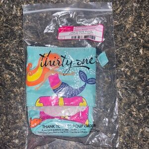 Thirty-One Hide & Peek Pouch Mermaid Treasure